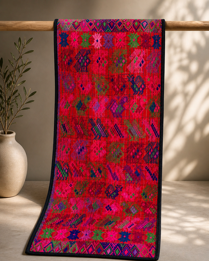 Vintage Handwoven Maya Textile Runner | Chichicastenango, Guatemala