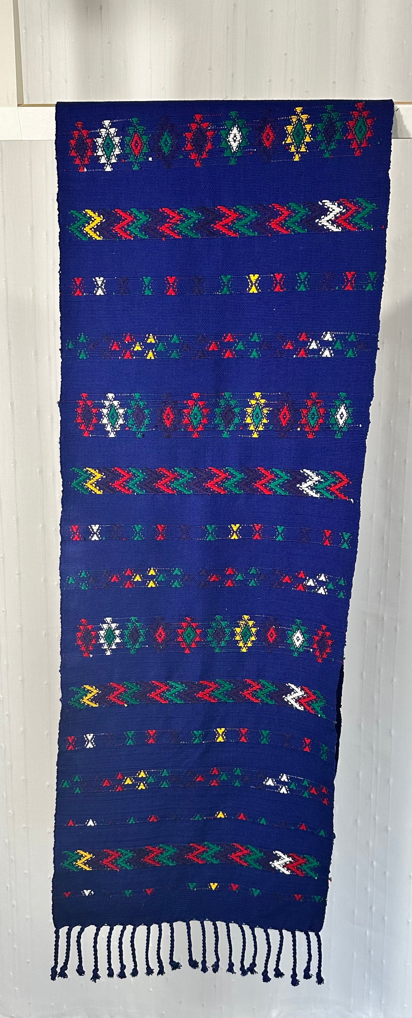 Handwoven Guatemalan Indigo Table Runner&nbsp;