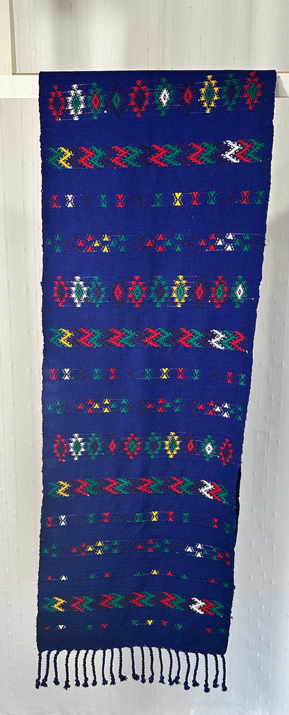 Handwoven Guatemalan Indigo Table Runner&nbsp;