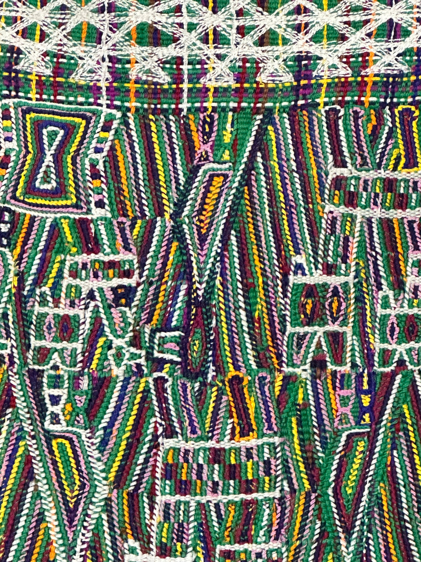 Handwoven Guatemalan Geometric Table Runner