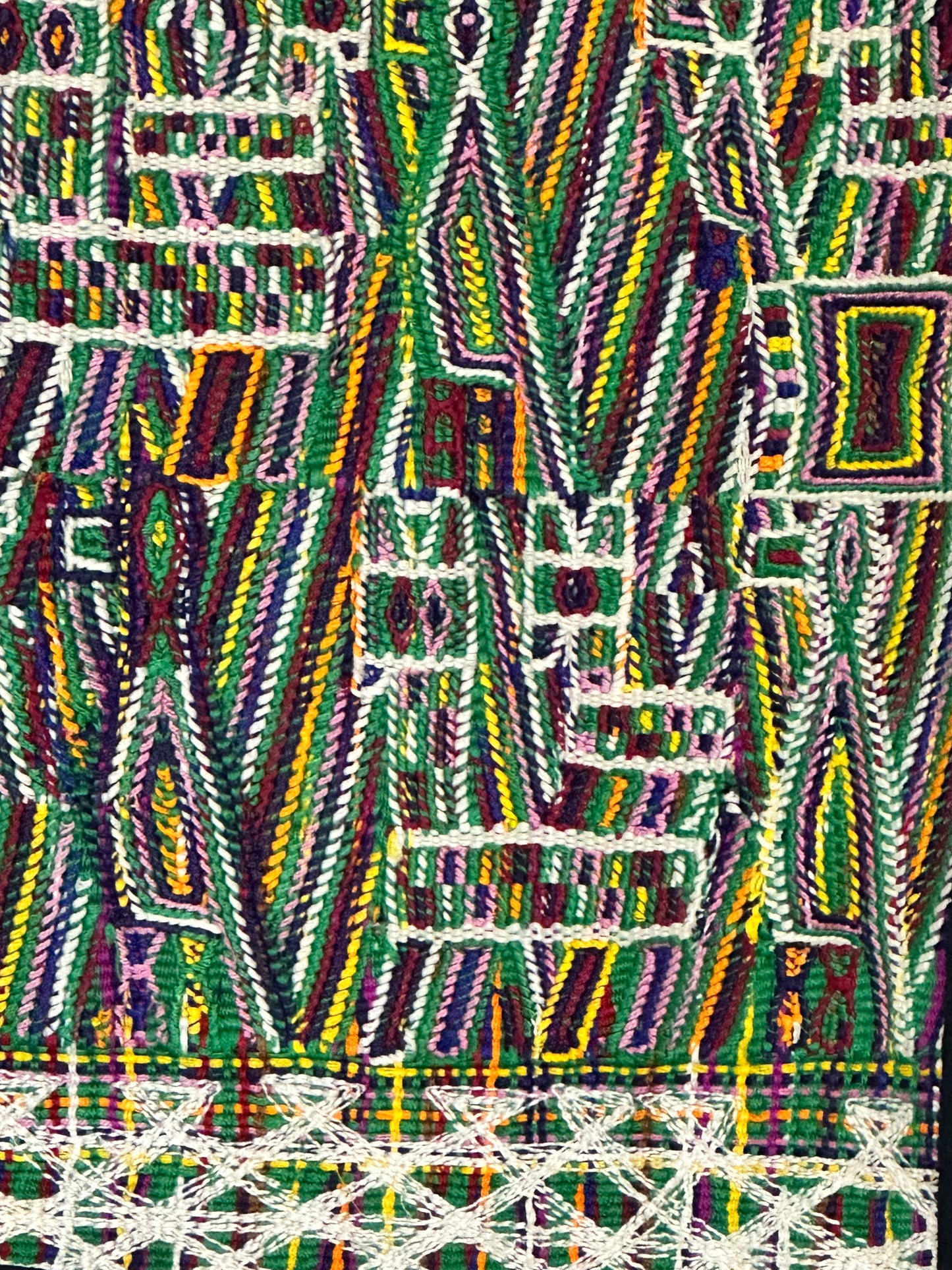 Handwoven Guatemalan Geometric Table Runner
