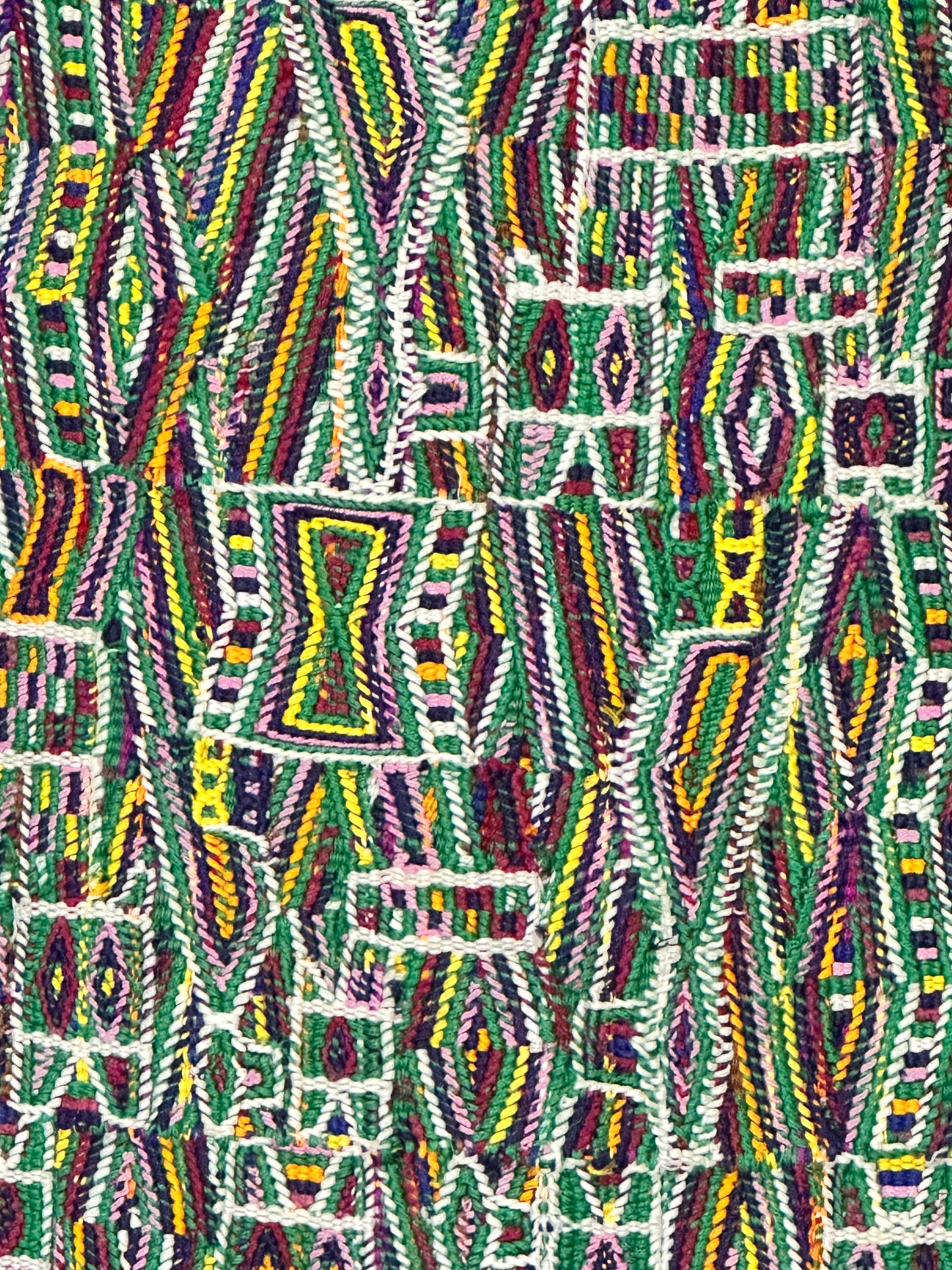 Handwoven Guatemalan Geometric Table Runner