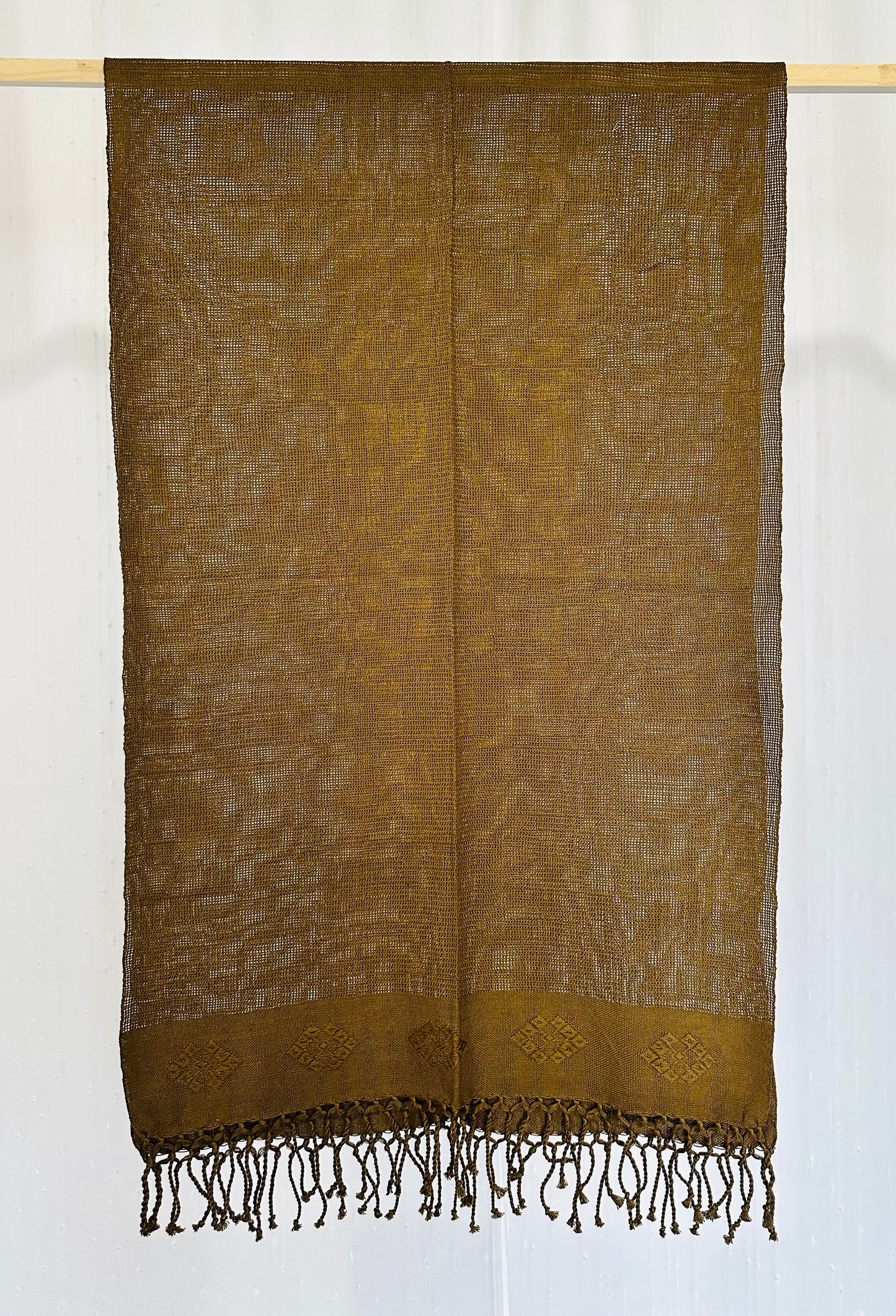 Handwoven Open Weave Guatemalan Table Runner | Decorative Textile