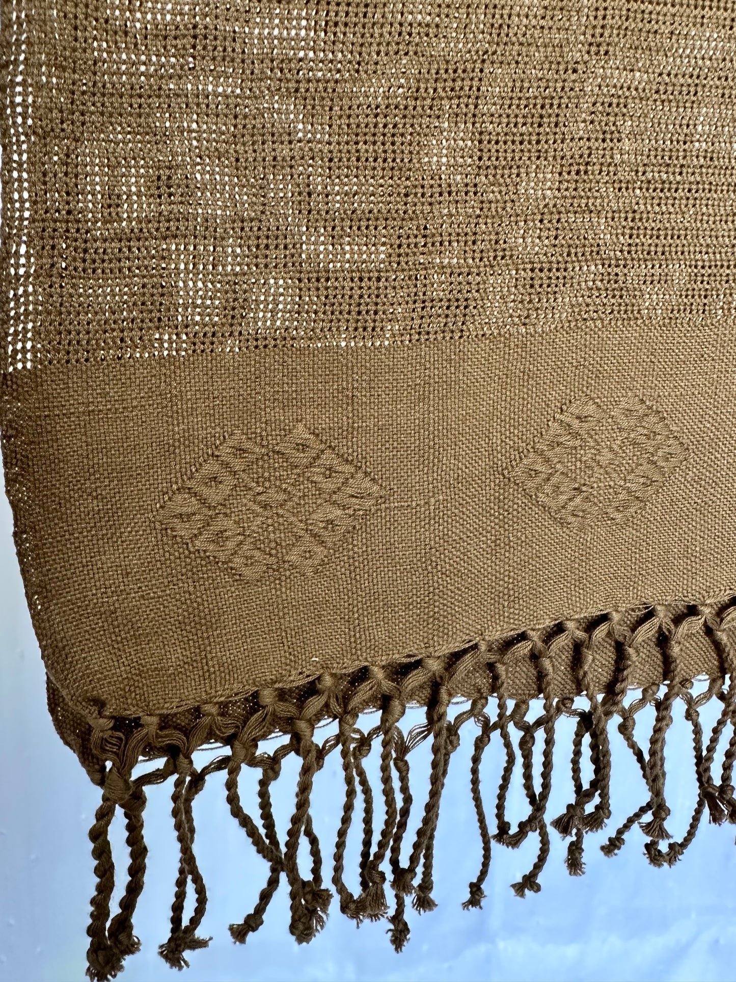 Handwoven Open Weave Guatemalan Table Runner | Decorative Textile