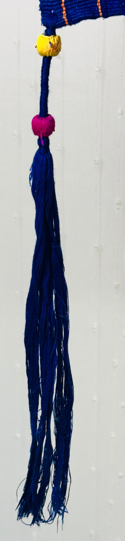 Blue Maya Heritage Wall Tapestry | Handwoven Guatemalan Textile Art