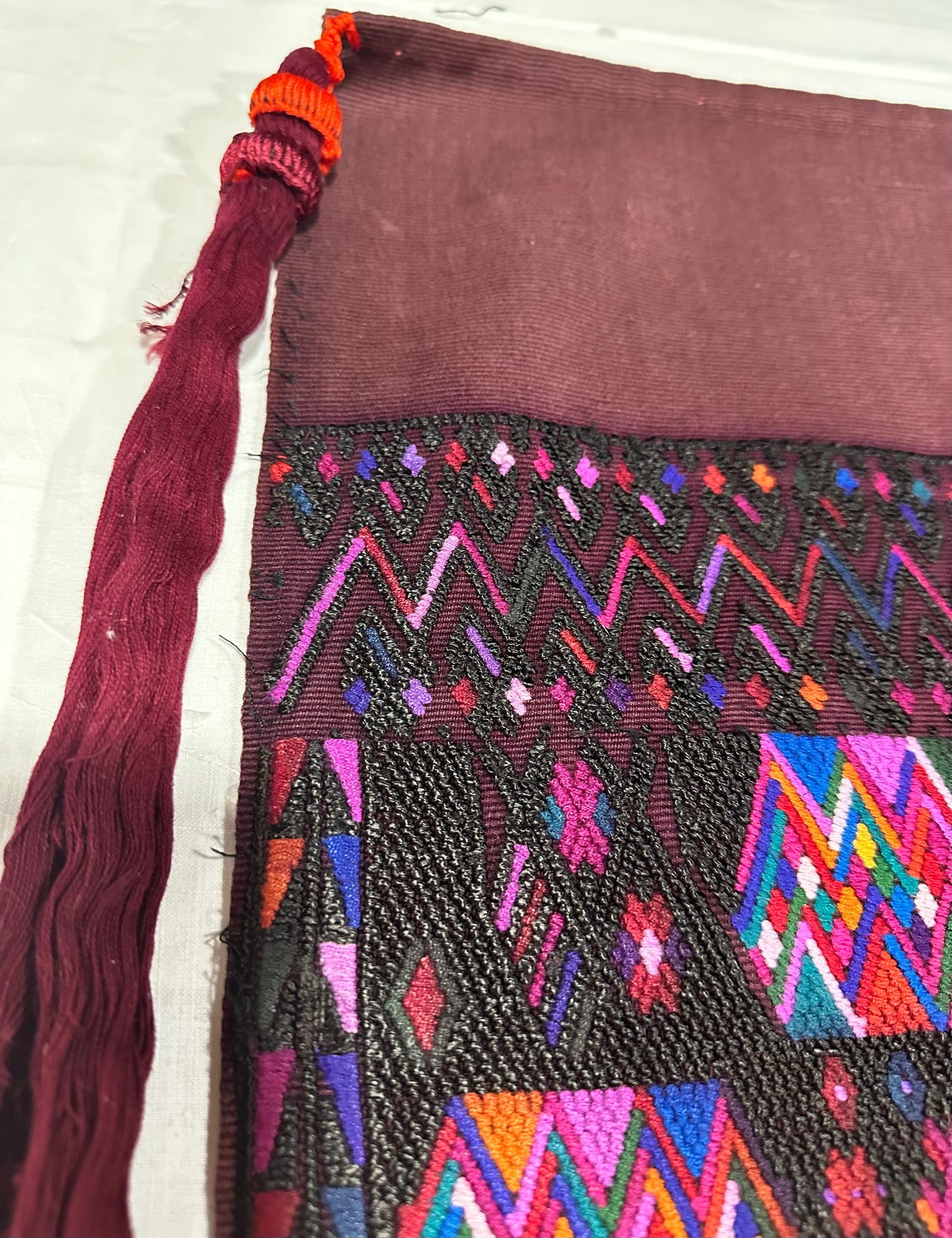Vintage Midnight Sun Tapestry | Collectively Handwoven Guatemalan Textile Wall Hanging