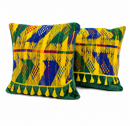 Handmade Guatemalan Huipil Decorative Pillows | One of a Kind Artisan Home Decor